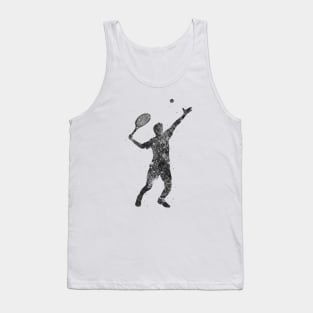 Tennis player black and white Tank Top